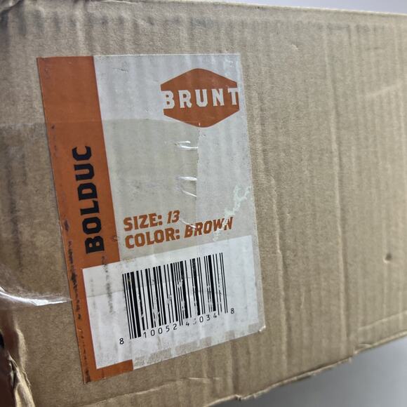 BRUNT Bolduc Boots Mens Size 13 Brown Pull On Work Safety Toe Wedge Shoes NEW - Picture 8 of 10